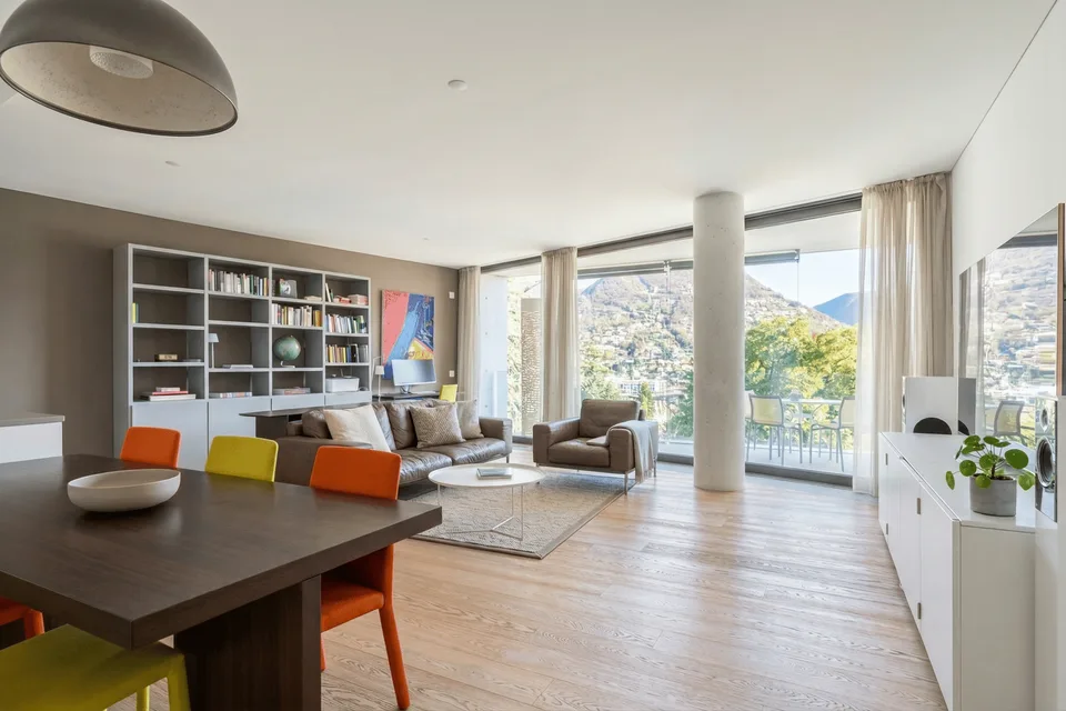 Lugano Elegante Appartamento 3.5 Locali Vista Lago