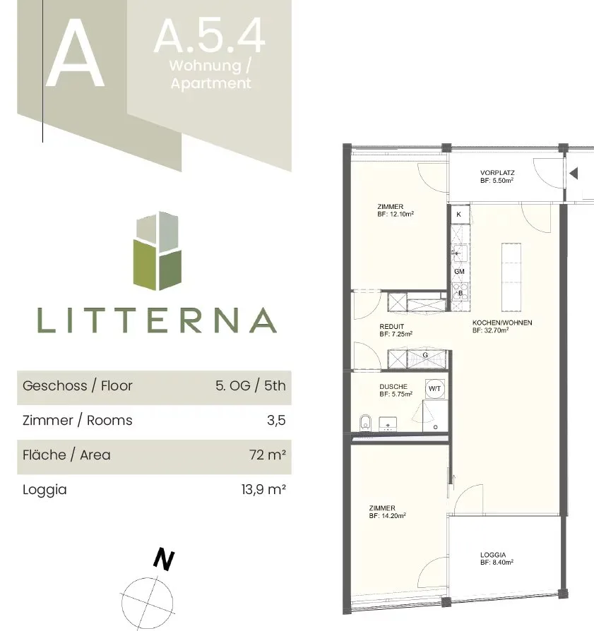Moderne 3.5 Zimmer Wohnung in Visp