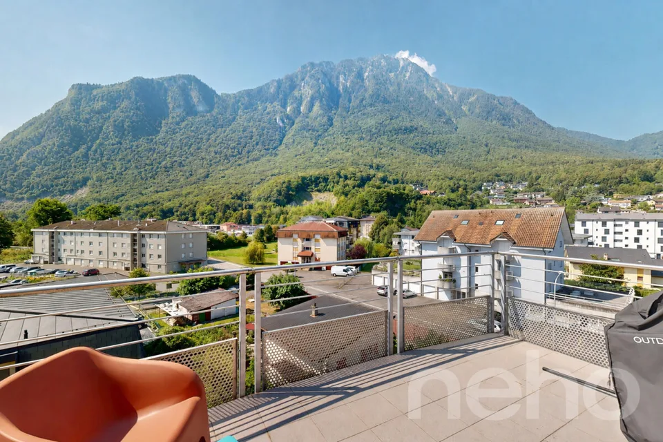 Attique avec vue Lac et Montagnes au c?ur du Bouveret