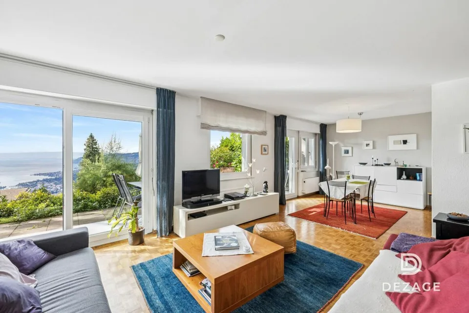 Panoramic view and absolute calm, 5 minutes from the center of Montreux