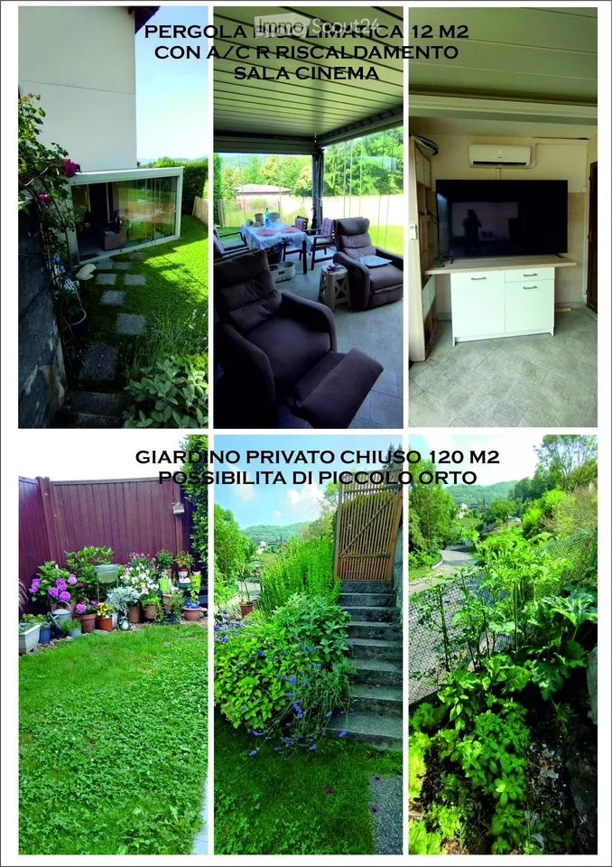 Exclusive 3½-room apartment, garden, pergola