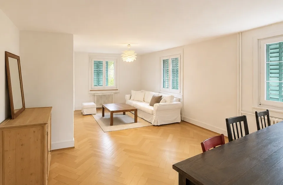 Charmante 4-Zimmer-Wohnung im Hochparterre mit grossem Garten