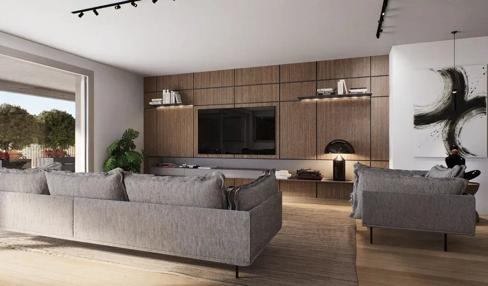 Neues 3,5-Zimmer-Wohnung mit Terrasse, privatem Garten und Seeblick