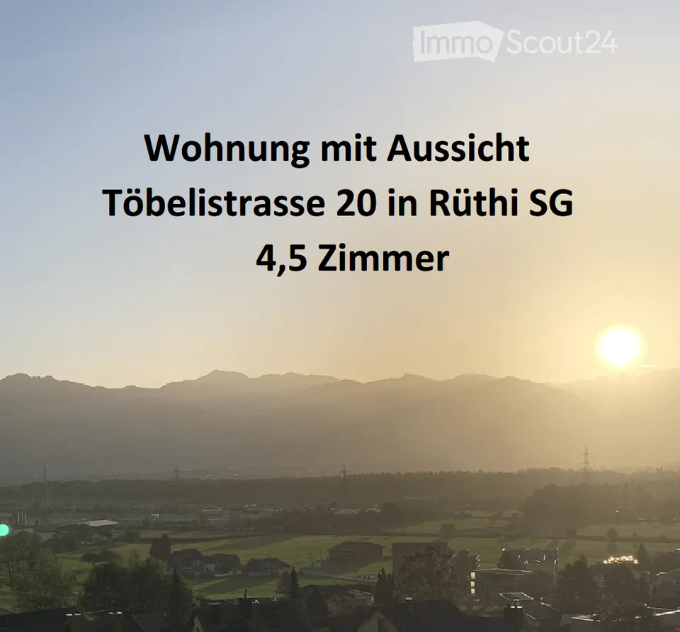 Moderne 4.5-Zimmer-Wohnung  in Rüthi (SG)