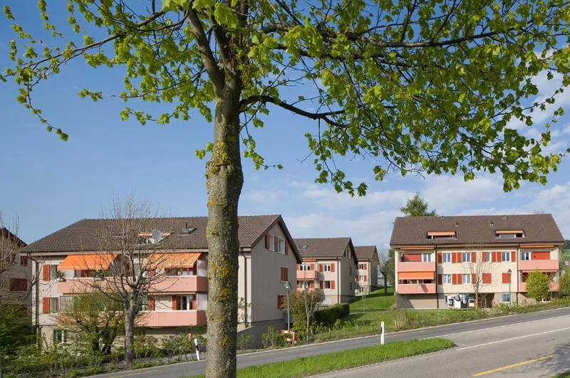 Sicht auf das Bergpanorama aus dem Wohnzimmer!