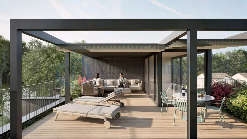 Vessy - Townhouse contemporanea con giardino e tetto panoramico