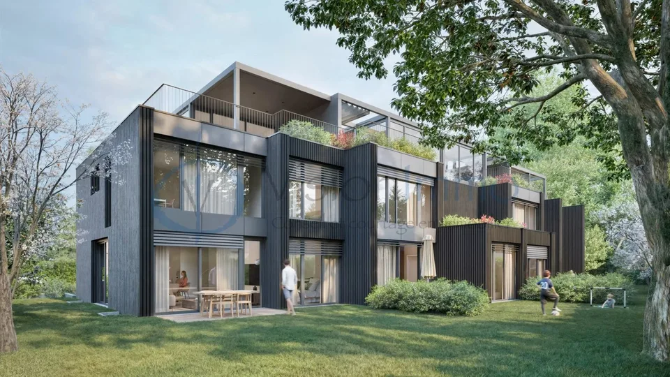 Vessy - Townhouse contemporanea con giardino e tetto panoramico