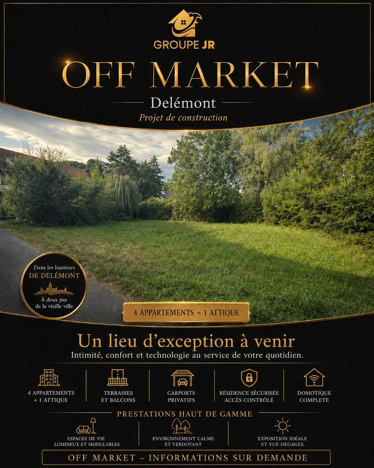 Avant-première exclusive – Projet résidentiel Off Market à Delémont
