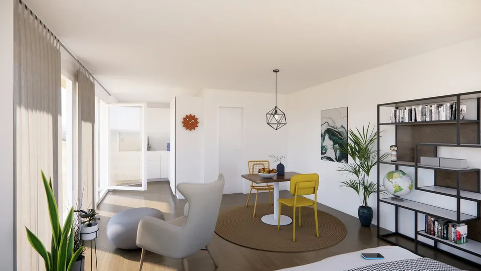 Charmantes 1.5-Zimmer-Studio im Erdgeschoss in Bünzen