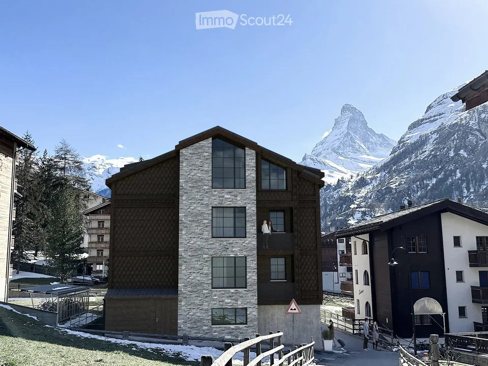 Progetto di chalet completamente approvato nel cuore di Zermatt, con vista panoramica sul Matterhorn