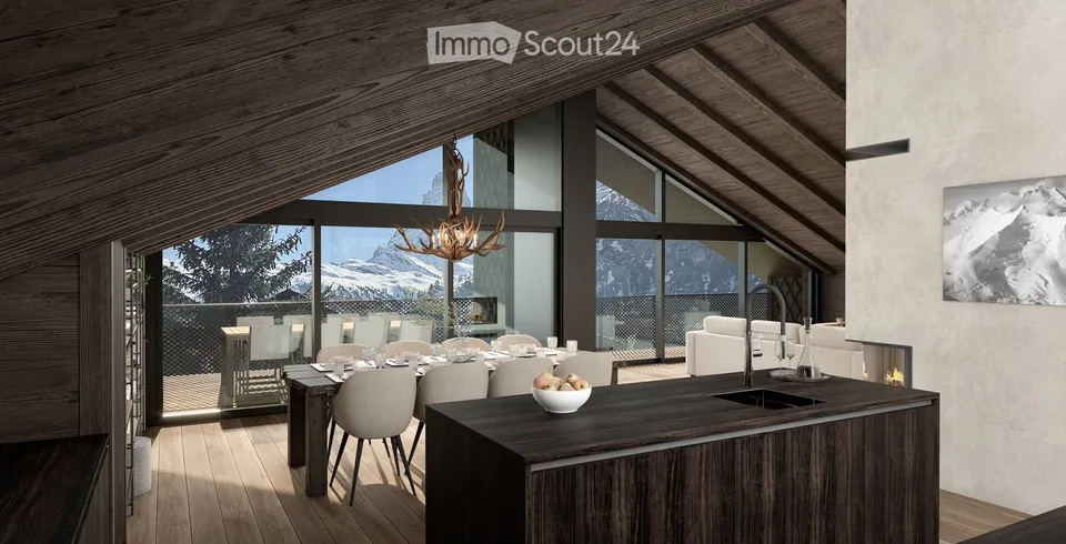 Progetto di chalet completamente approvato nel cuore di Zermatt, con vista panoramica sul Matterhorn