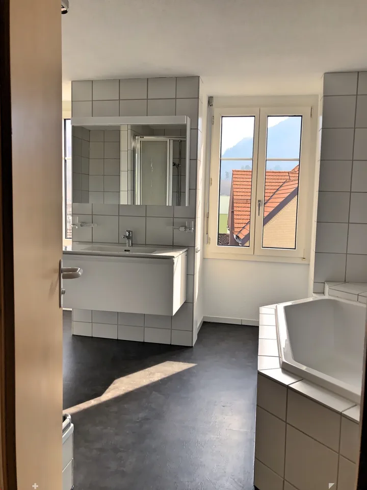 Spacious 3.5-room attic apartment with terrace and mountain view
