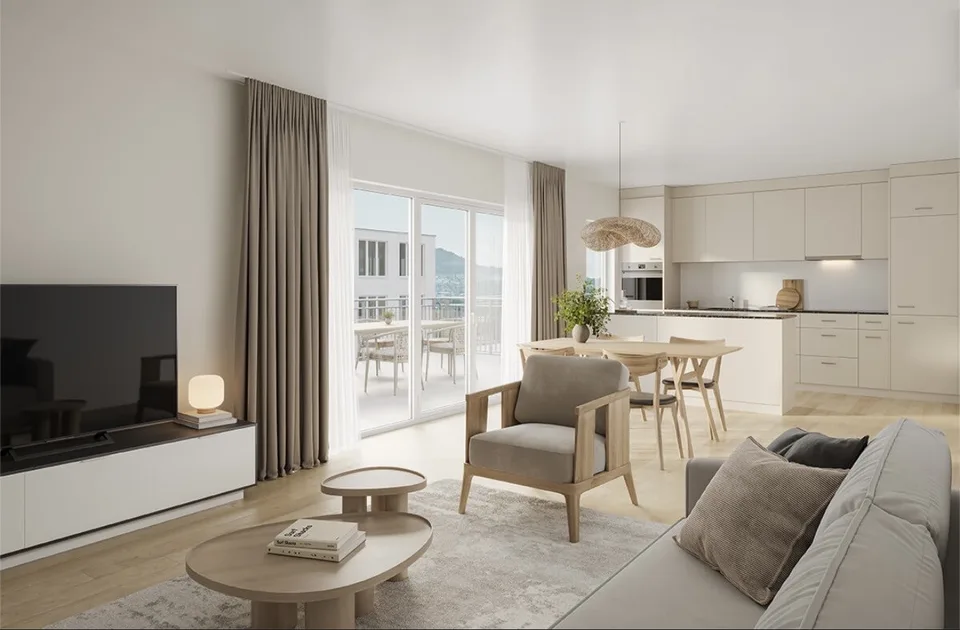4.5-Zimmer-Neubauwohnung (118 m²) mit traumhafter Bergsicht & grossem Balkon  Nachmieter