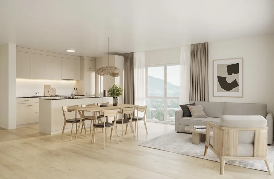 Appartement de 4,5 pièces neuf (118 m²) avec vue montagne de rêve & grand balcon - Sous-locataire