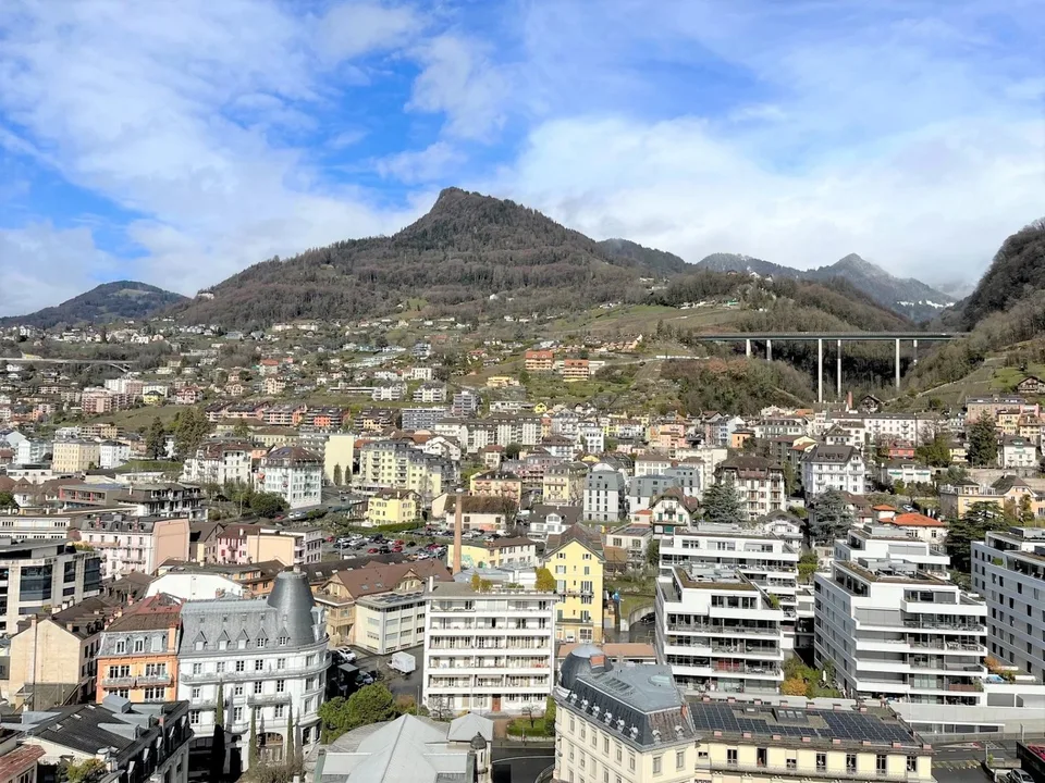 Charmantes 2-Zimmer-Wohnung im Zentrum von Montreux im Tour d'Ivoire