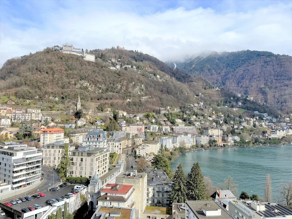 Charmantes 2-Zimmer-Wohnung im Zentrum von Montreux im Tour d'Ivoire