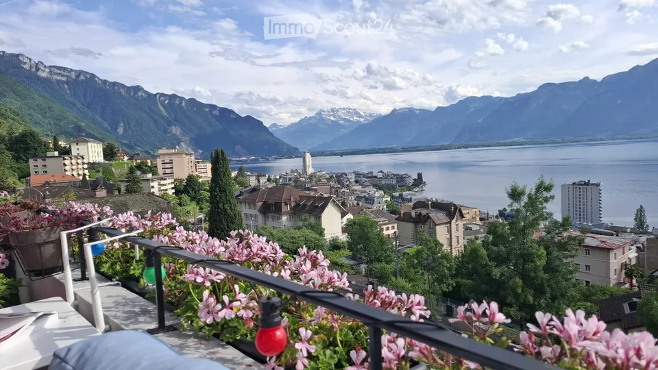 Appartement 3.5 pièces avec vue panoramique sur le lac à Montreux
