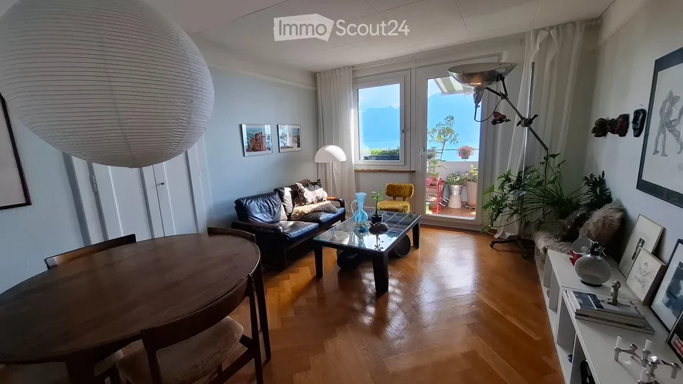 Wohnung 3.5 Zimmer mit Panoramablick auf den See in Montreux
