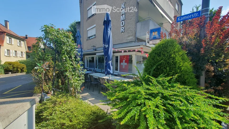 Rental of bar rooms including storage room and garden
