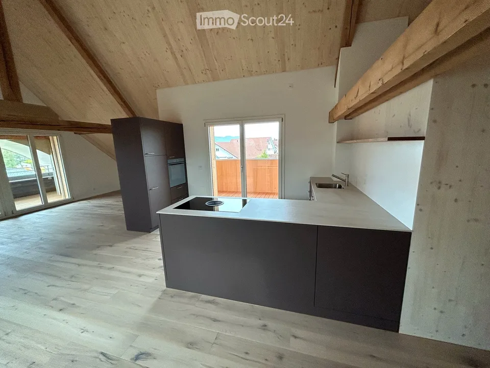 Appartement mansardé spacieux et magnifique dans une ferme rénovée à Herzogenbuchsee, quartier d'Oberönz