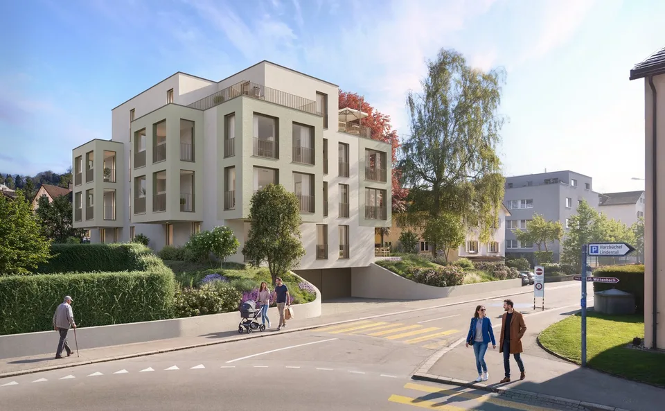 Neubau "Buchengarten" - Exklusive Attikawohnung mit 115 m² Terrassen