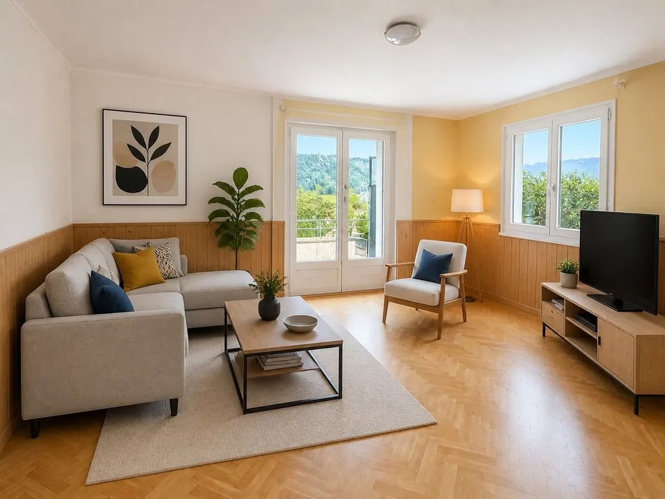 Einzelhaus mit hellem Ambiente und freier Sicht sowie großem Potenzial