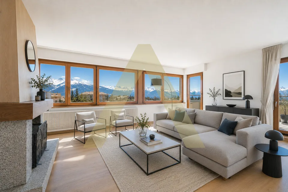 Magnifique Duplex au centre de la station avec vue panoramique