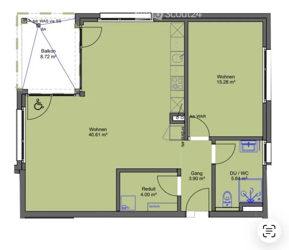 Nachmieter gesucht! Moderne-Helle 2 1/2-Zimmer-Wohnung