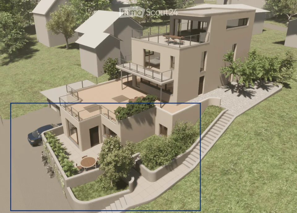 Moderne 3.5-Zimmer-Neubauwohnung mit privatem Garten & separatem Eingang in Küttigen b. Aarau