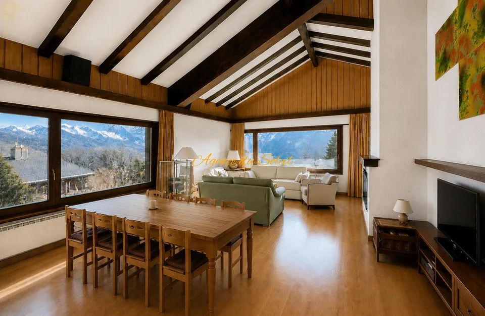 Maison à fort potentiel comprenant 2 appartements séparés, située à 5 minutes en voiture de Crans-Montana !