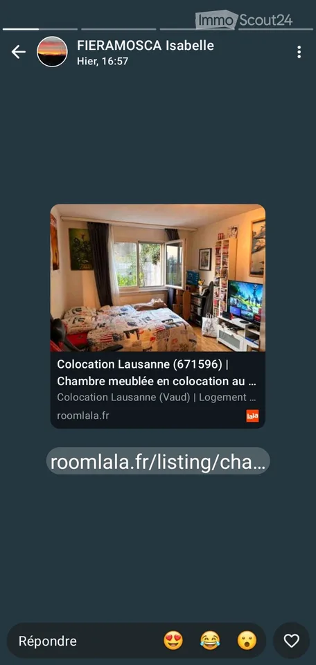 Chambre en colocation