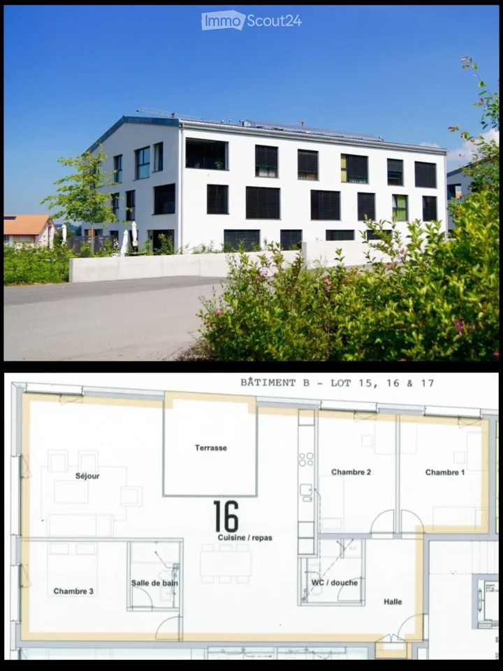 For rent apartment in Semsales