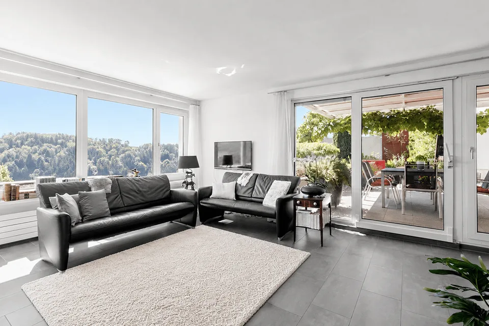 Stilvolle Attika-Terrassenwohnung mit Panoramasicht