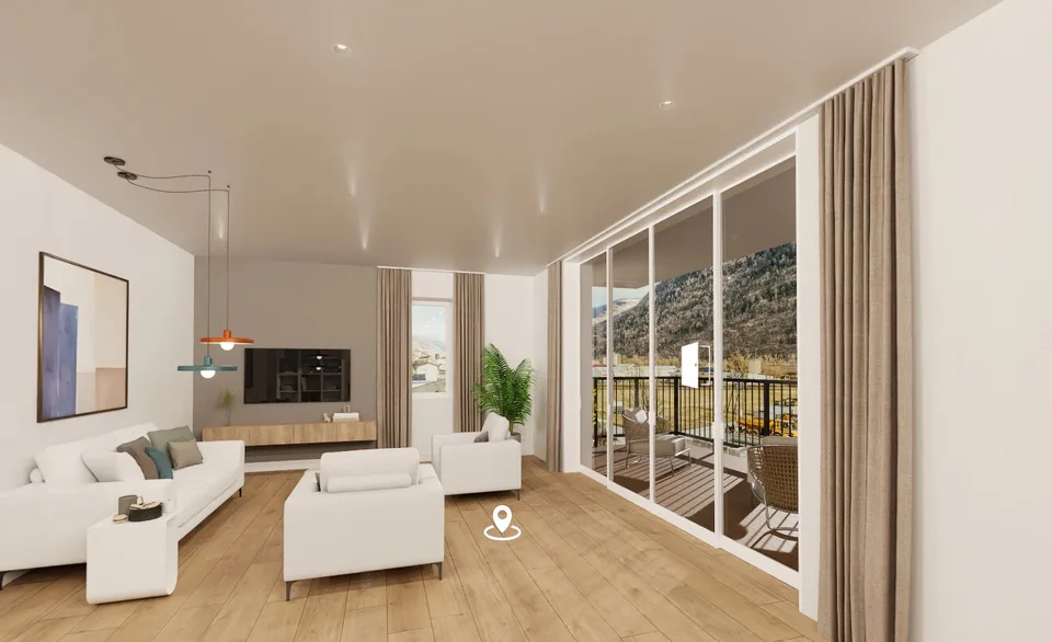 Ampio appartamento 4.5 locali con balcone a sud-est