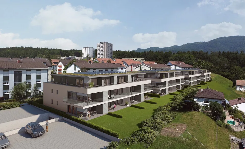 4.5 Zimmerwohnung mit Balkon und unverbaubarer Aussicht