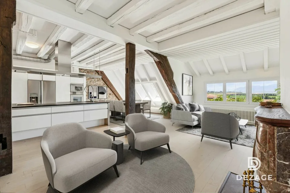 Appartement de caractère avec vue panoramique et jardin au coeur du village !