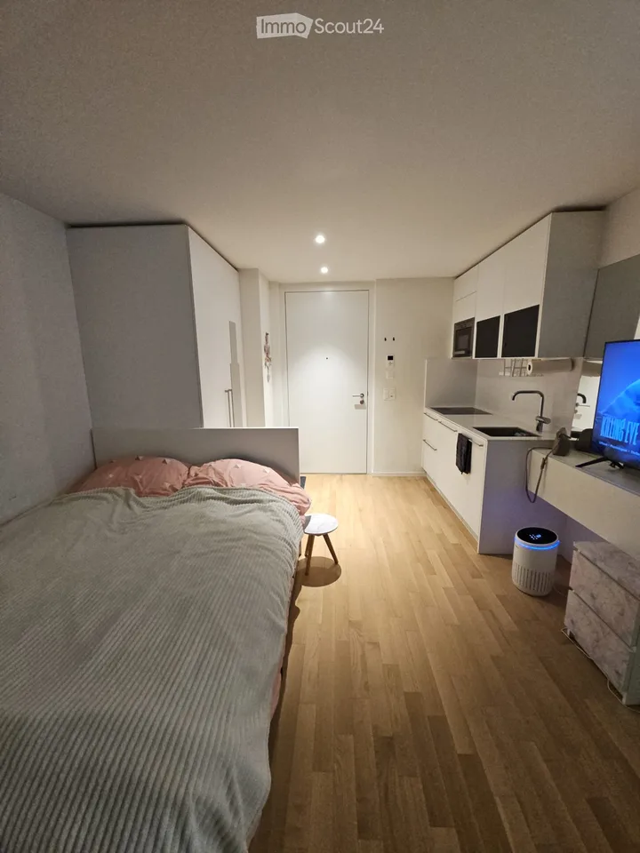 Studio moderne temporaire avec balcon à Zurich