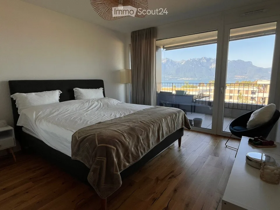 Magnificent 2.5-room apartment with breathtaking views of the lake and mountains in Tour de Peilz