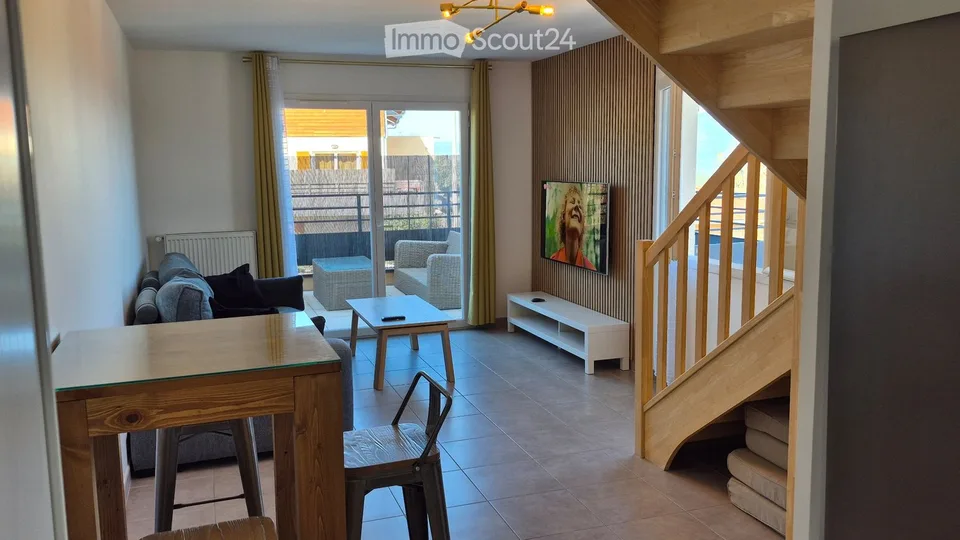 Appartamento trilocale in duplex, arredato, calmo in zona rurale