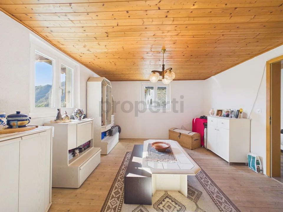 Einfamilienhaus mit Torf, Garten und Panoramablick RESIDENZA PRIMARIA E SECONDARIA IN VAL CALANCA