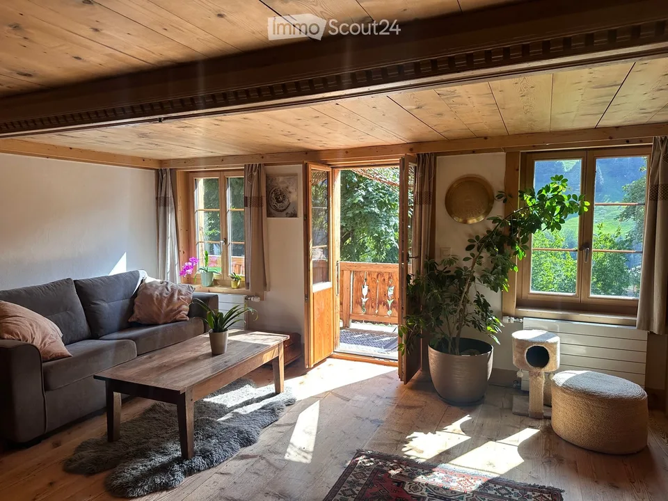 Grand Chalet en vieux bois de Caractère à L'Etivaz – 12 pièces - jardin - 5 places de parc