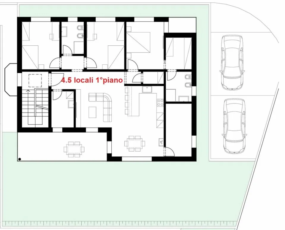 Modern 4.5-room attic apartment