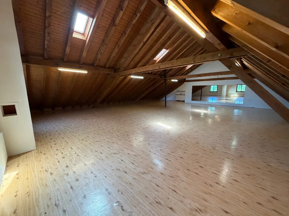 Grosszügiger Atelier- und Gewerberaum im Dachgeschoss