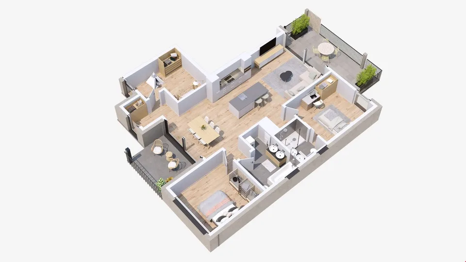 Neue 4.5-Zimmer-Wohnung - Großer Balkon