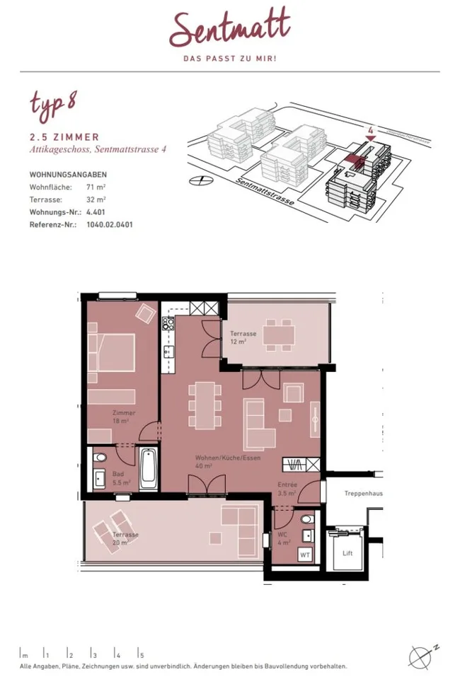 Moderne Wohnung mit zwei Terrassen!