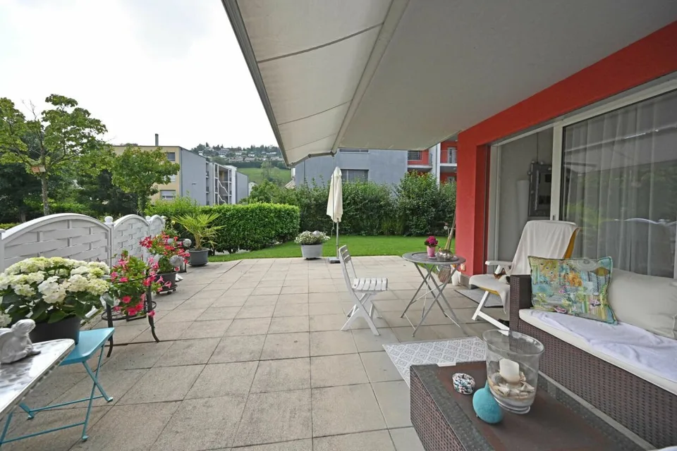 3.5-Zimmer-Gartenwohnung mit Privatsphäre