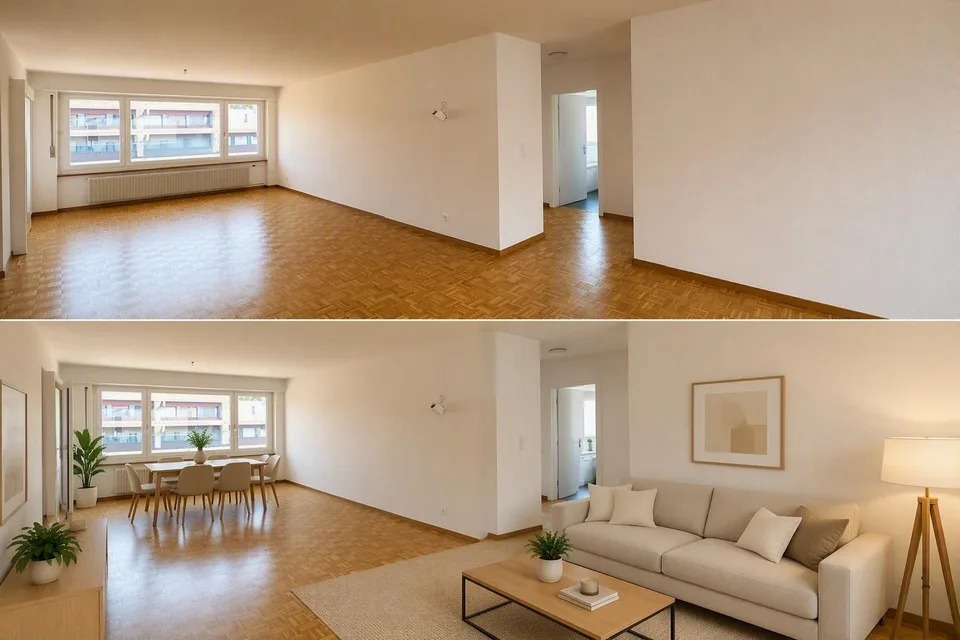 Beaucoup d'espace pour vos rêves de vie, appartement lumineux avec charme et confort