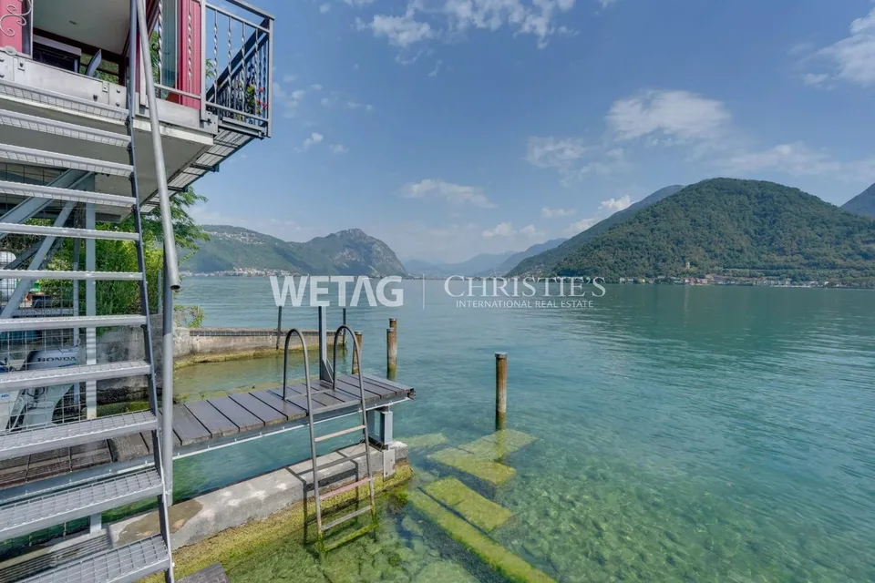 Direkt am See mit Bootsplatz: Charmante Villa in Riva San Vitale zum Verkauf ? Zweitwohnsitz möglich