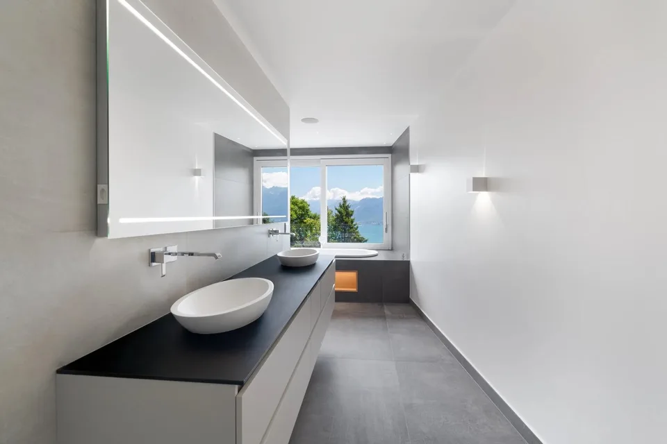 Villa contemporanea eccezionale con vista panoramica sul Lago di Ginevra e le Alpi