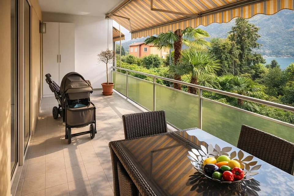 Appartement raffiné 4,5 pièces avec double terrasse et vue lac magnifique